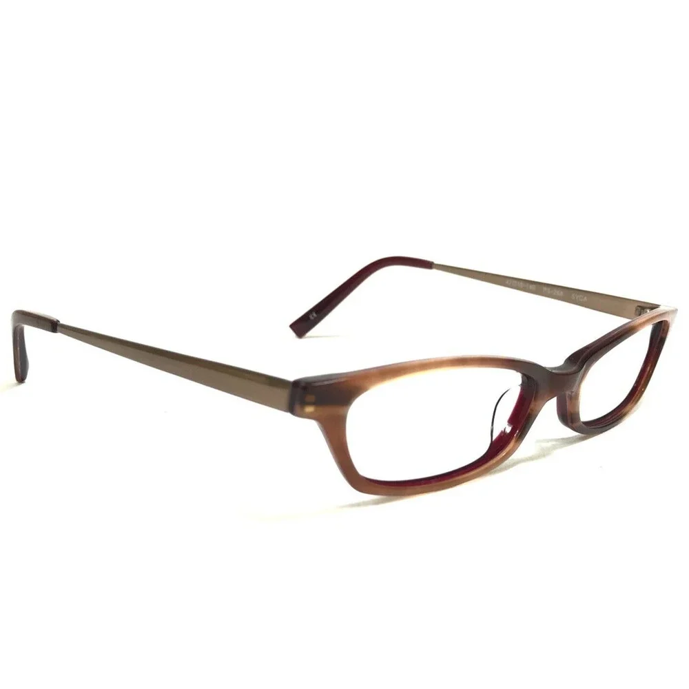 Paul Smith Eyeglasses Frames PS-268 SYGA Brown Horn Gold Cat Eye 47-16-140